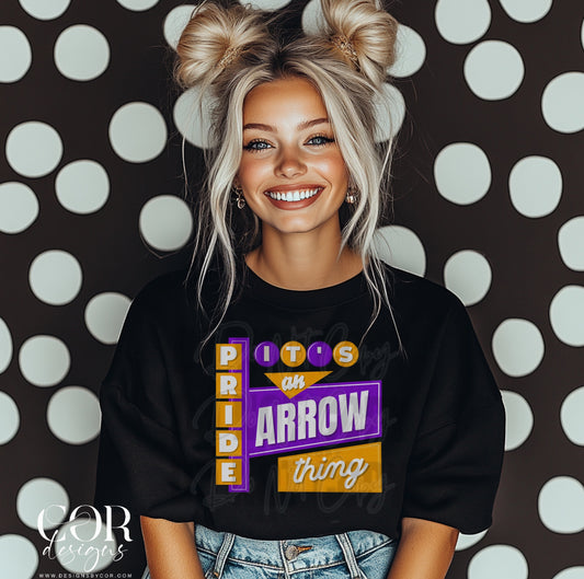 Its An Arrow Pride Thing Purple And Orange