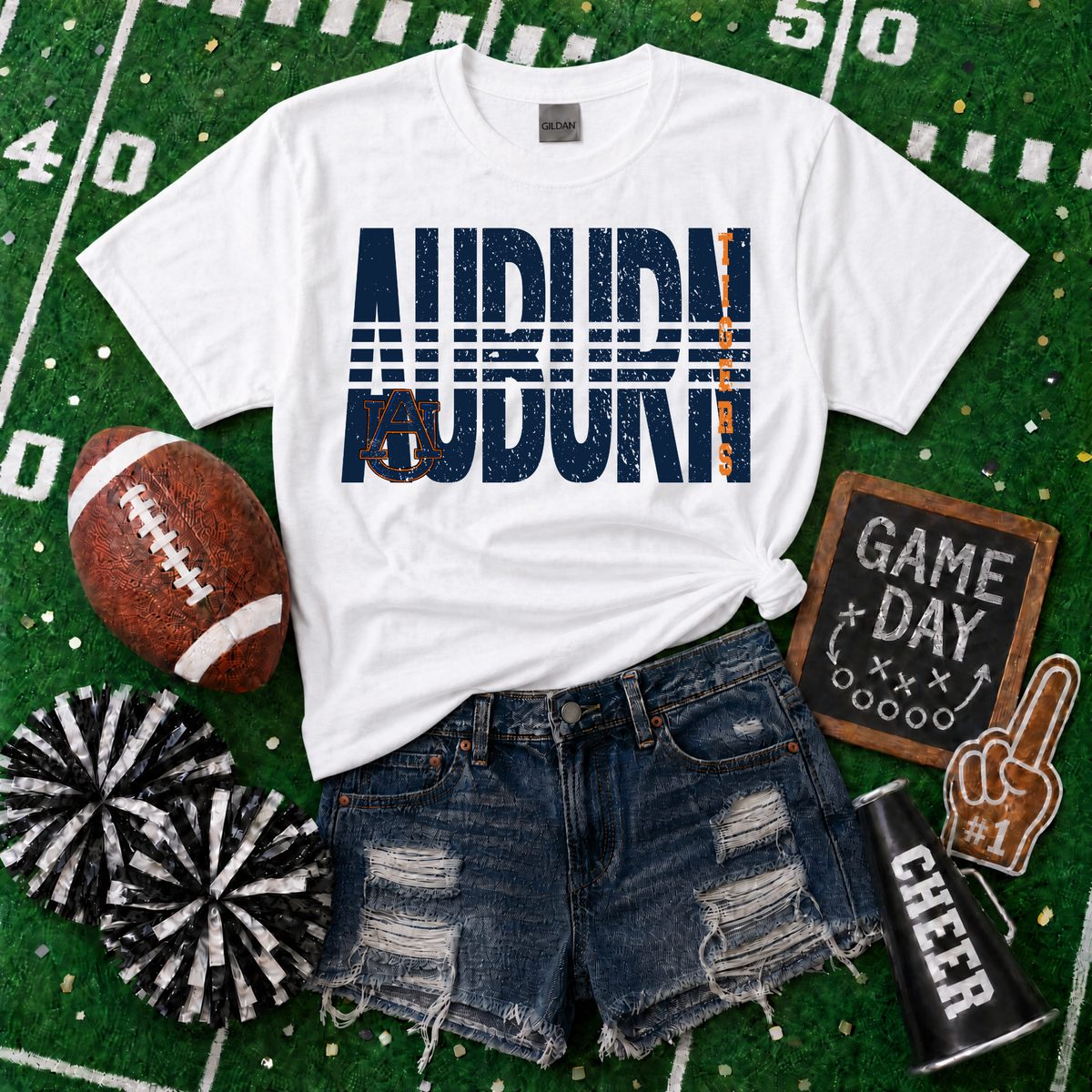 College Lined - Auburn Tigers