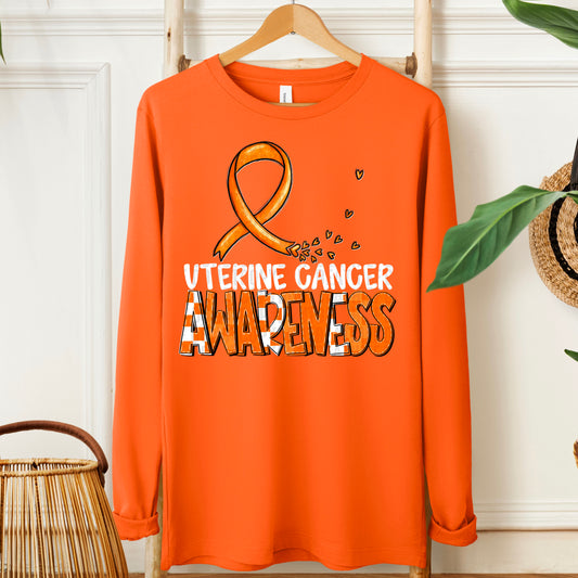 Uterine Cancer-white (checkered orange)