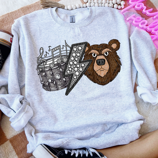 Bears Band Sequined Brown
