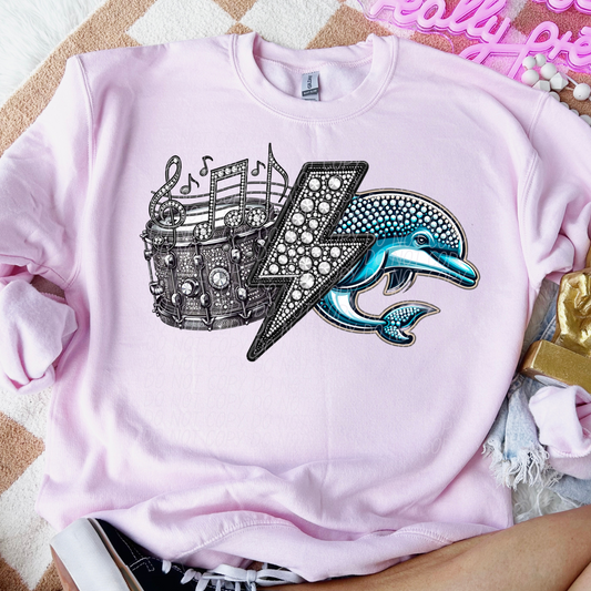 Dolphins Band Sequined