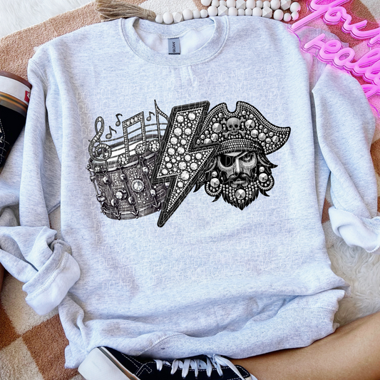 Pirates Band Sequined Silver