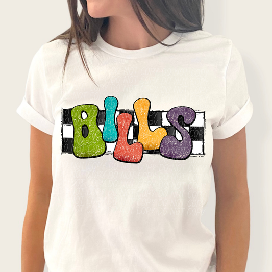 Bills (Retro Rainbow)