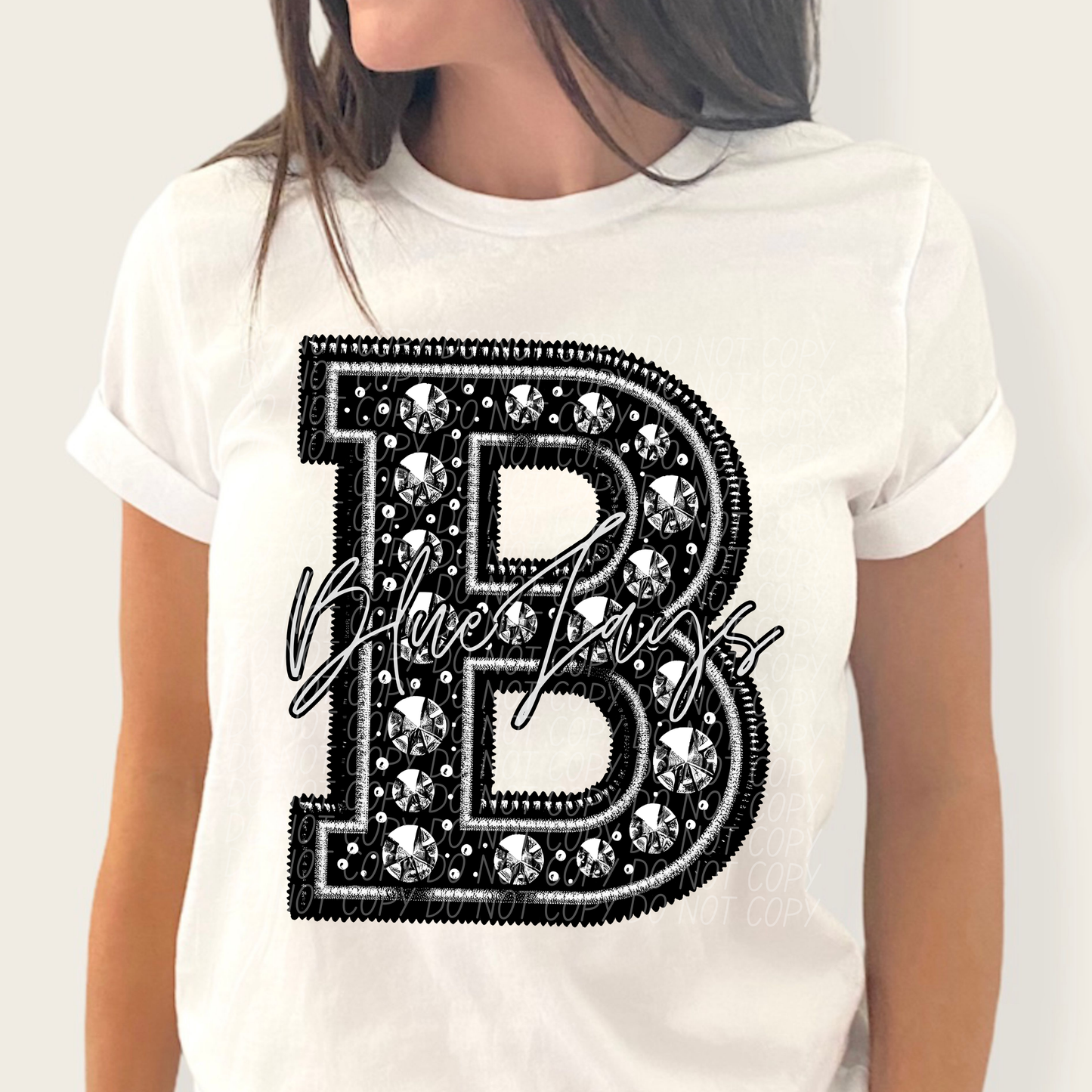 Rhinestone Blue Jays