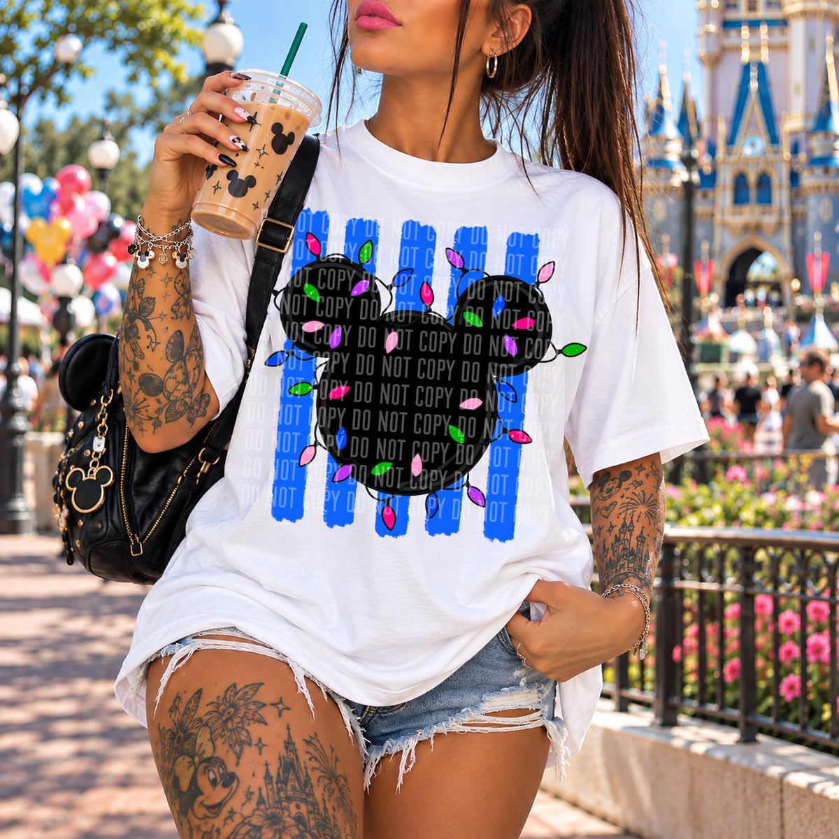 BLUE MICKEY Striped