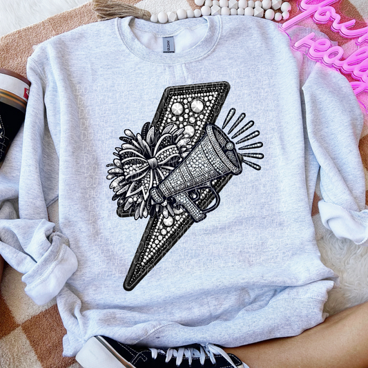 Cheer Lightning Bolt Sequined