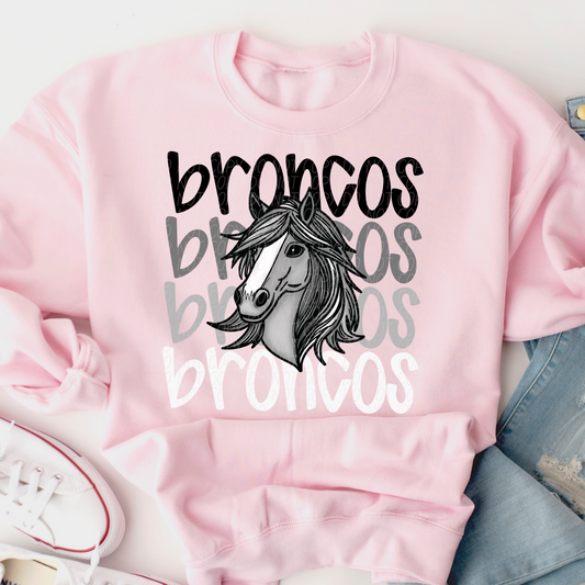 Broncos Faded Stack Turn