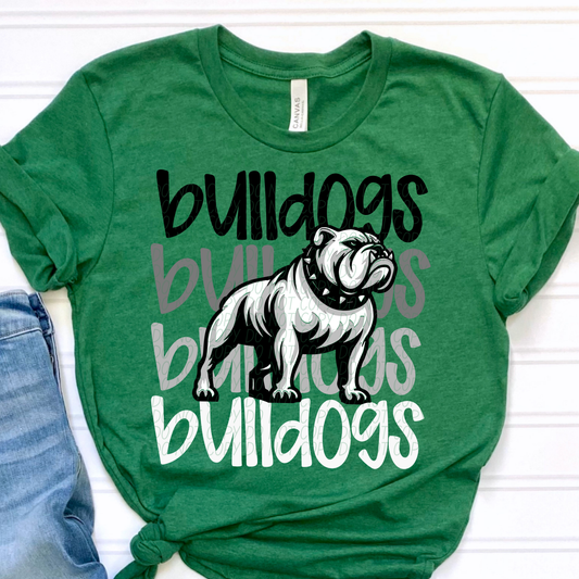 Bulldogs Faded Stack Turn