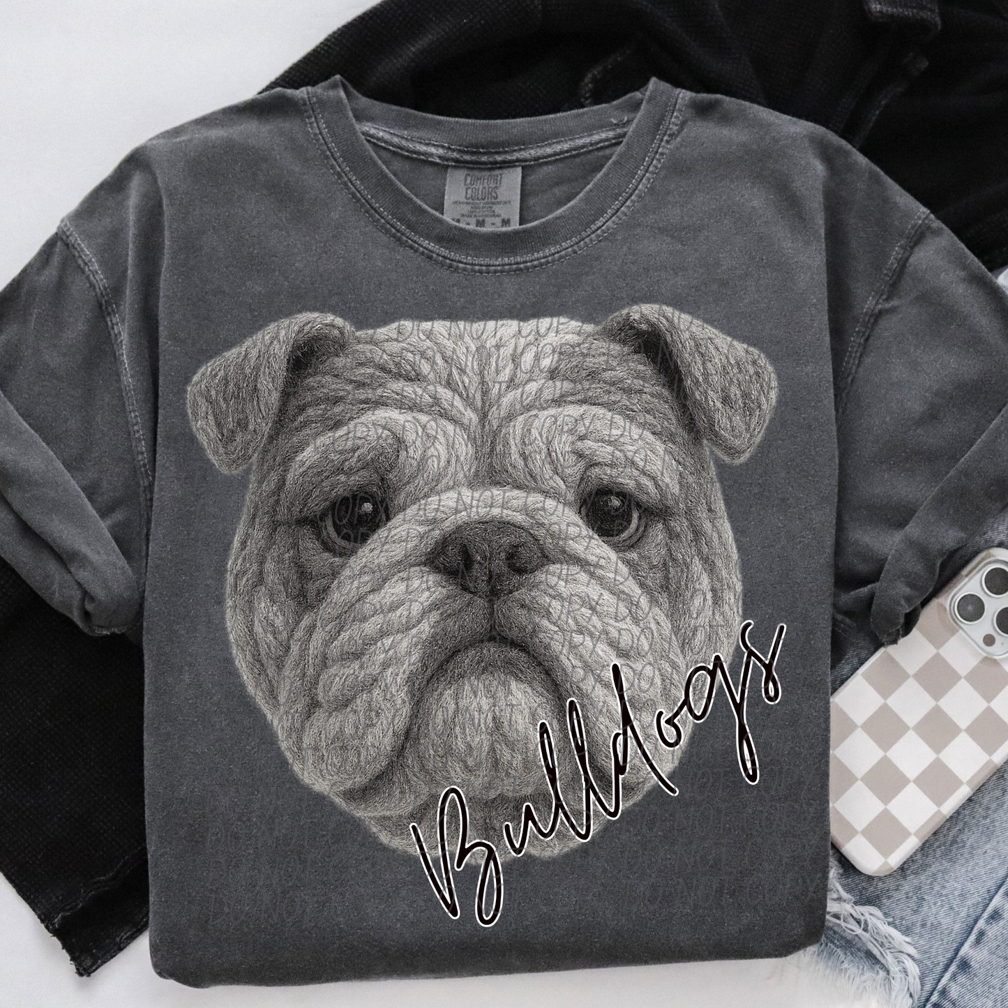 Yarn - Bulldogs Black and White