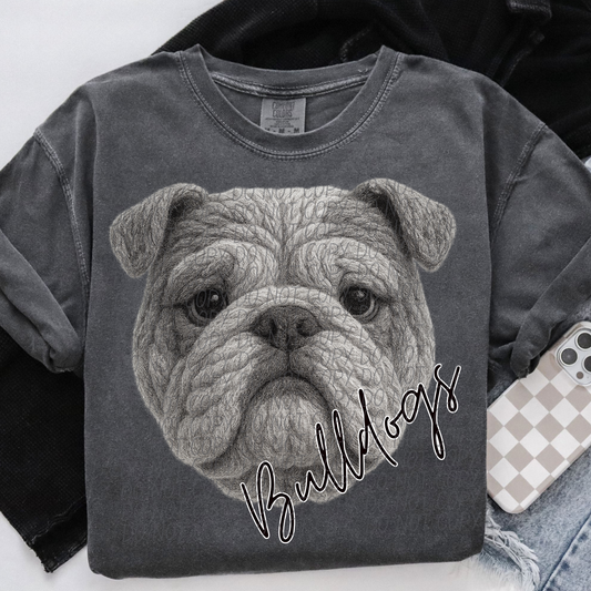 Yarn - Bulldogs Black and White