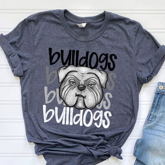 Bulldogs Faded Stack