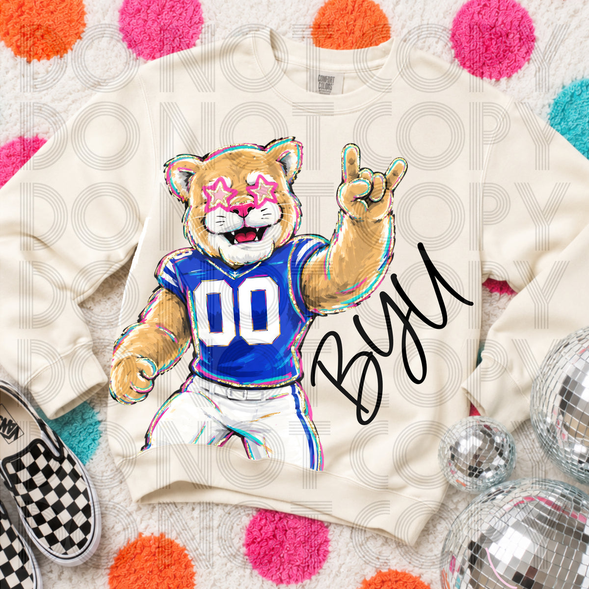 Cropped Delulu Mascot BYU