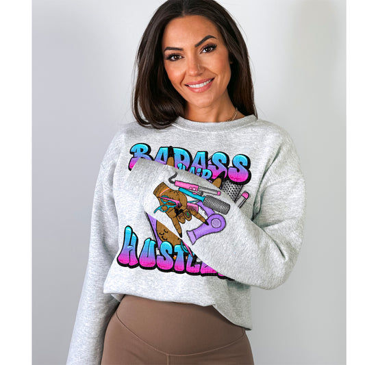 Badass Hair Hustler – SLEEVE/DARK