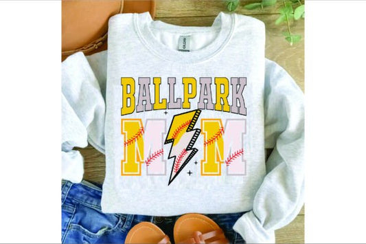 Ballpark Mom Lightning Bolt