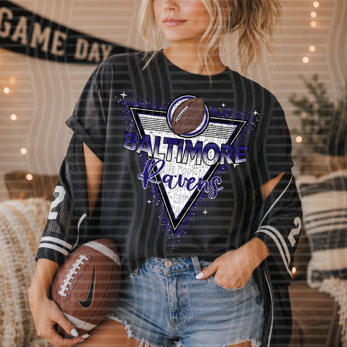 NFL Triangle Badge - Baltimore Ravens