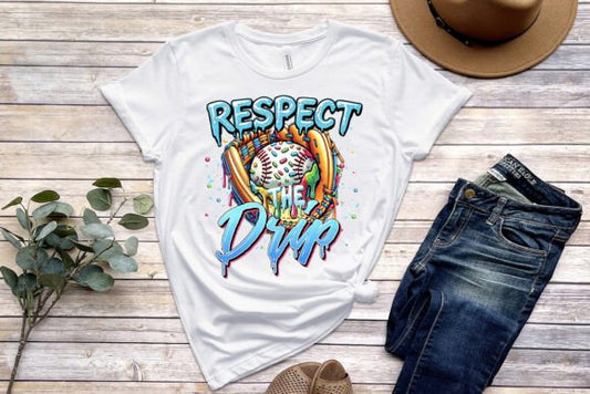 Respect The Drip Glove Baseball