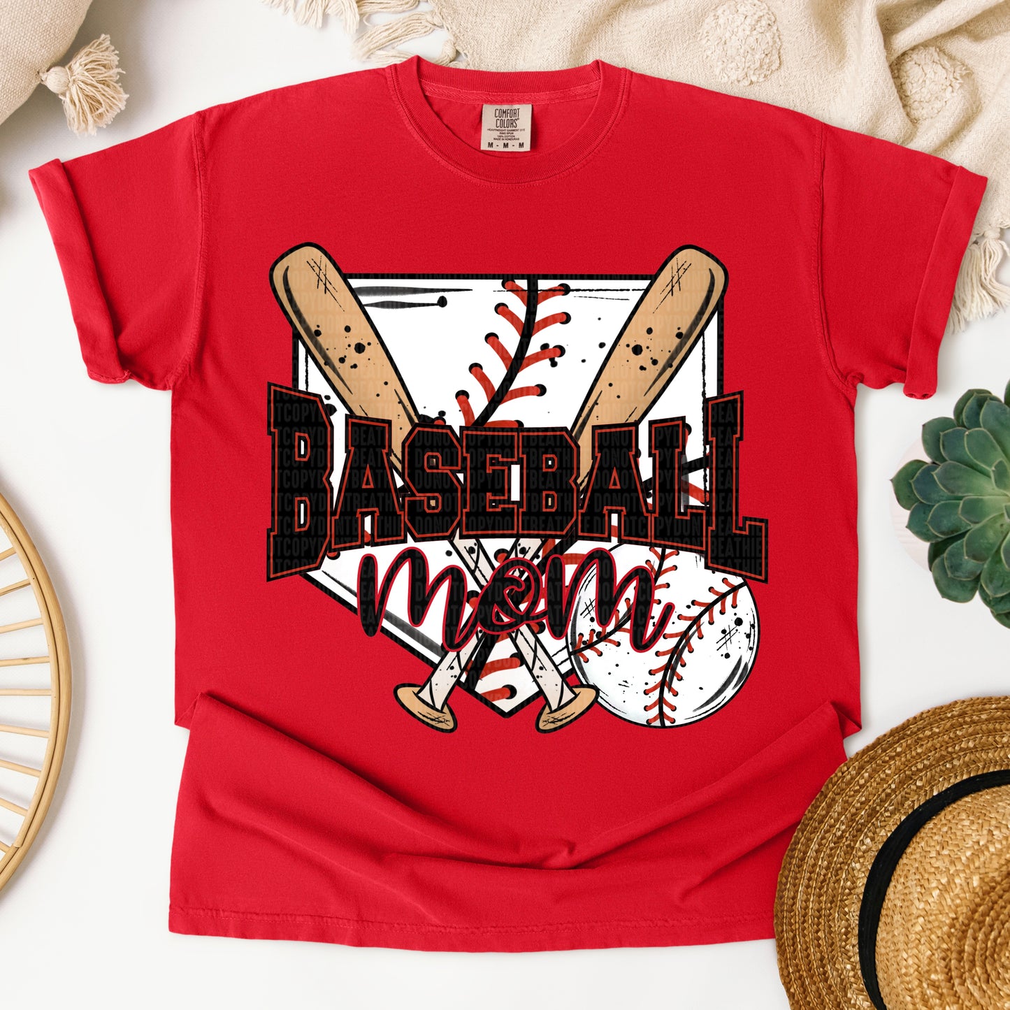 BASEBALL MOM HOME PLATE