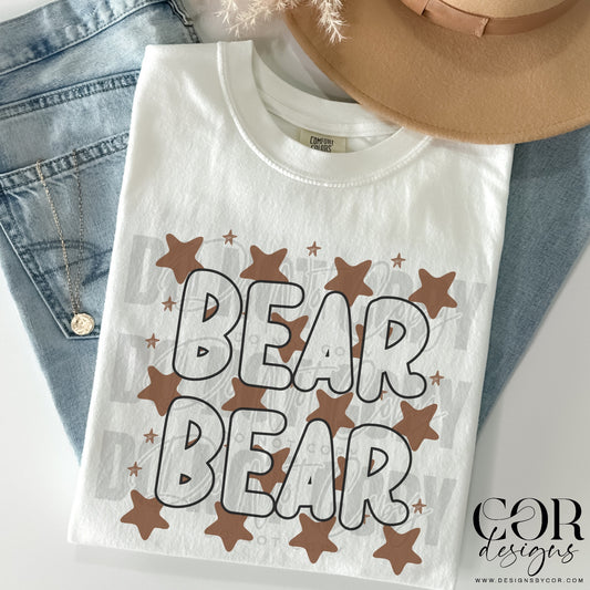 Bear Bear Brown Stars