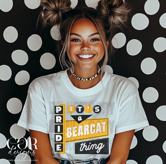 It's a bearcat thing (black/gold)