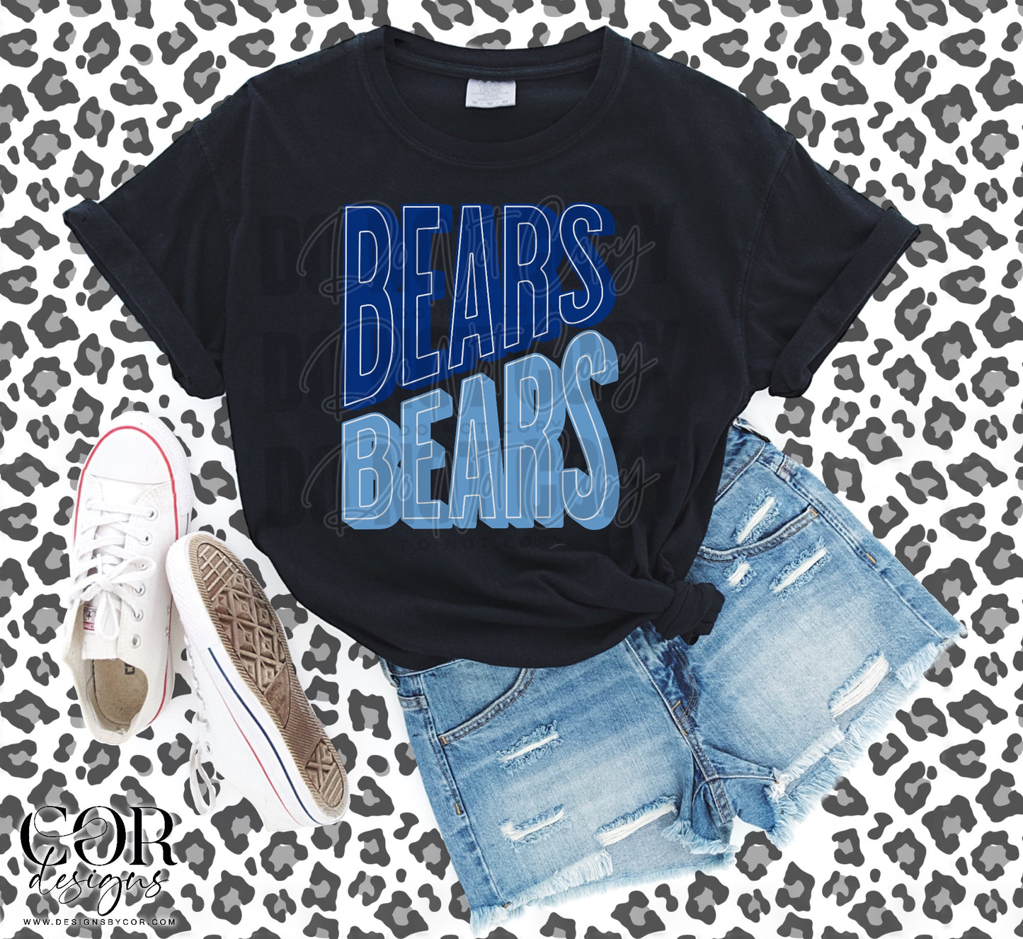 Bears Royal Blue And Navy Blue