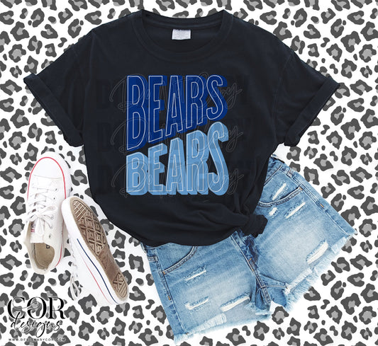Bears Royal Blue And Navy Blue