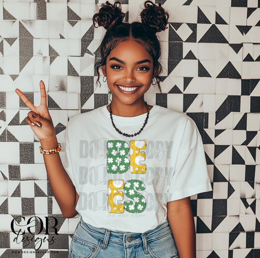Bees Clover Letters