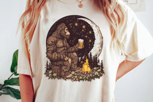 Bigfoot Beer By Campfire