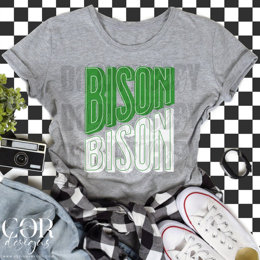 Bison (green/white)