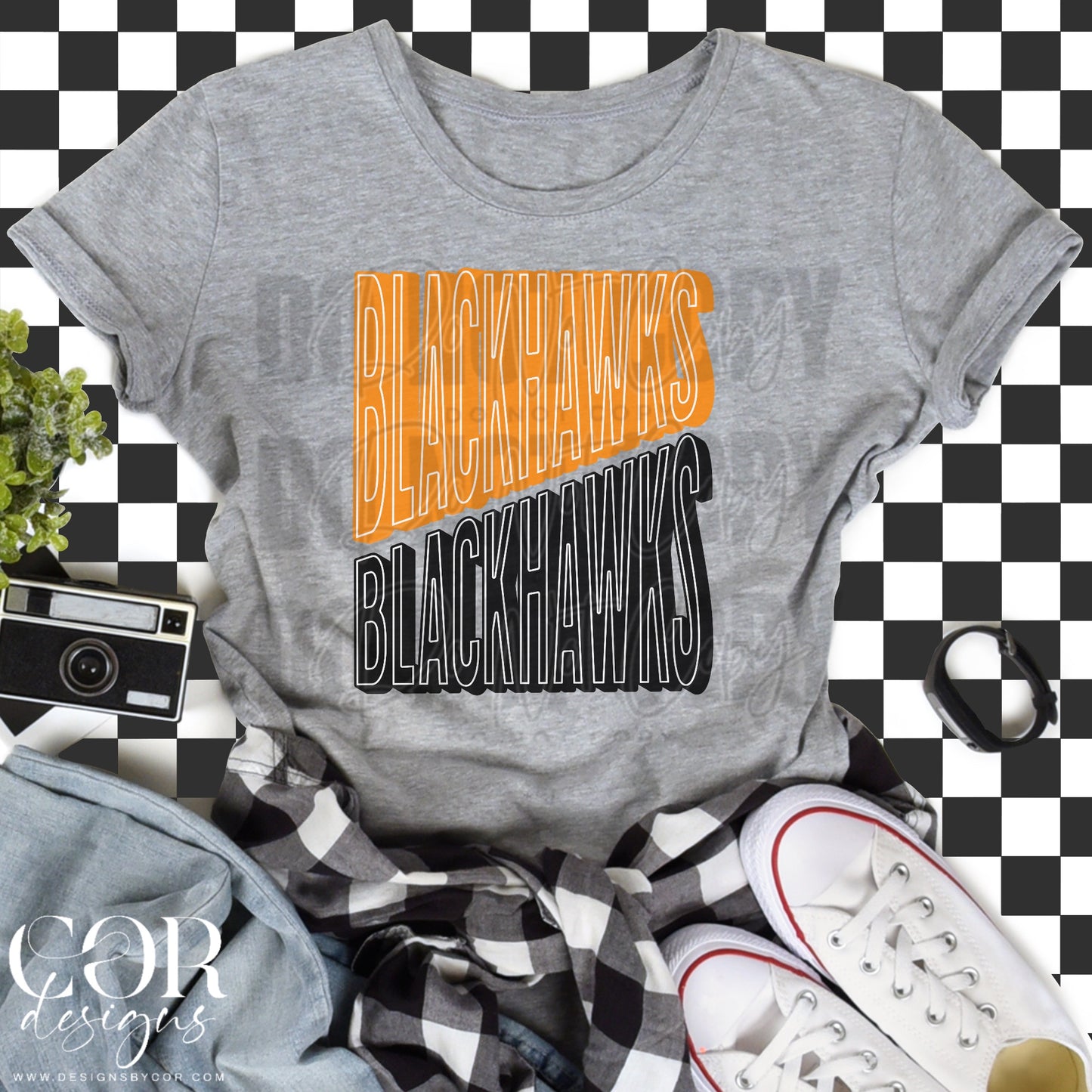 Blackhawks Orange And Black