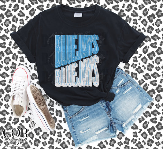 Blue Jays Light Blue And White