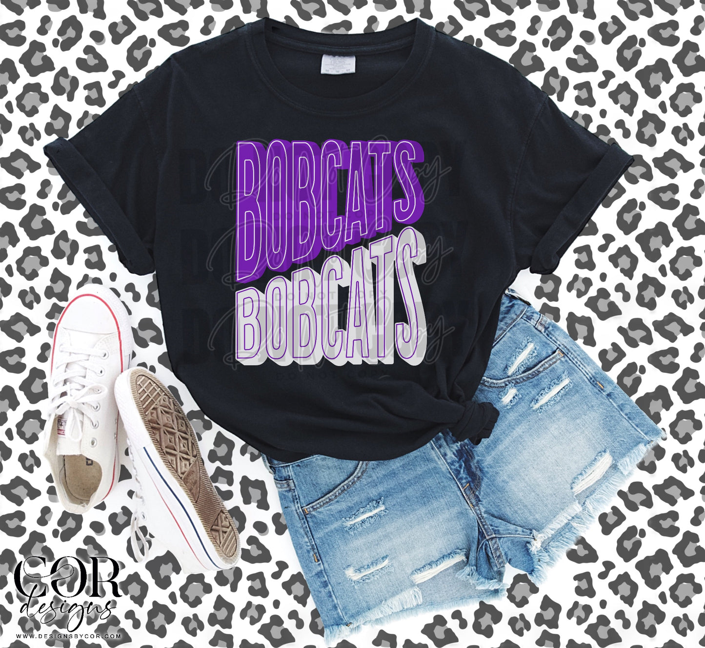 Bobcats Purple And White