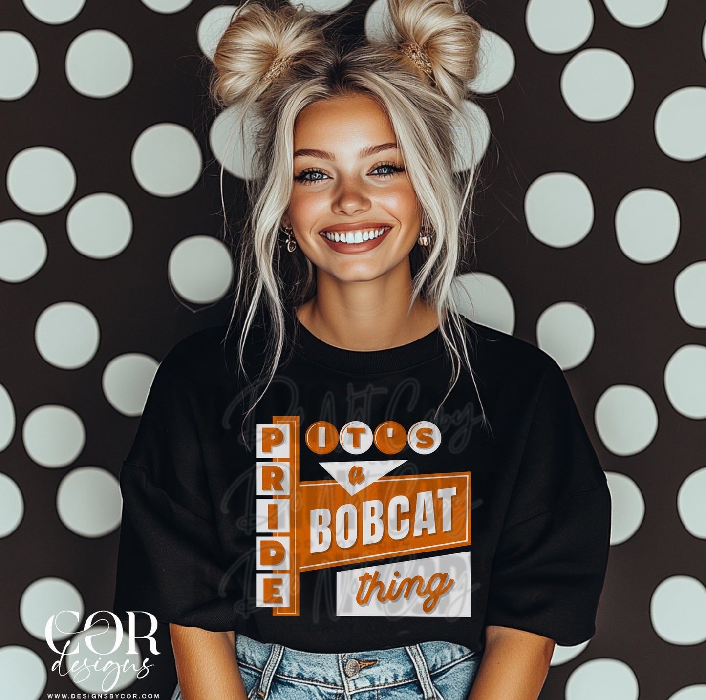 It's a bobcat thing (orange/white)