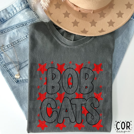 Bobcats (red stars)