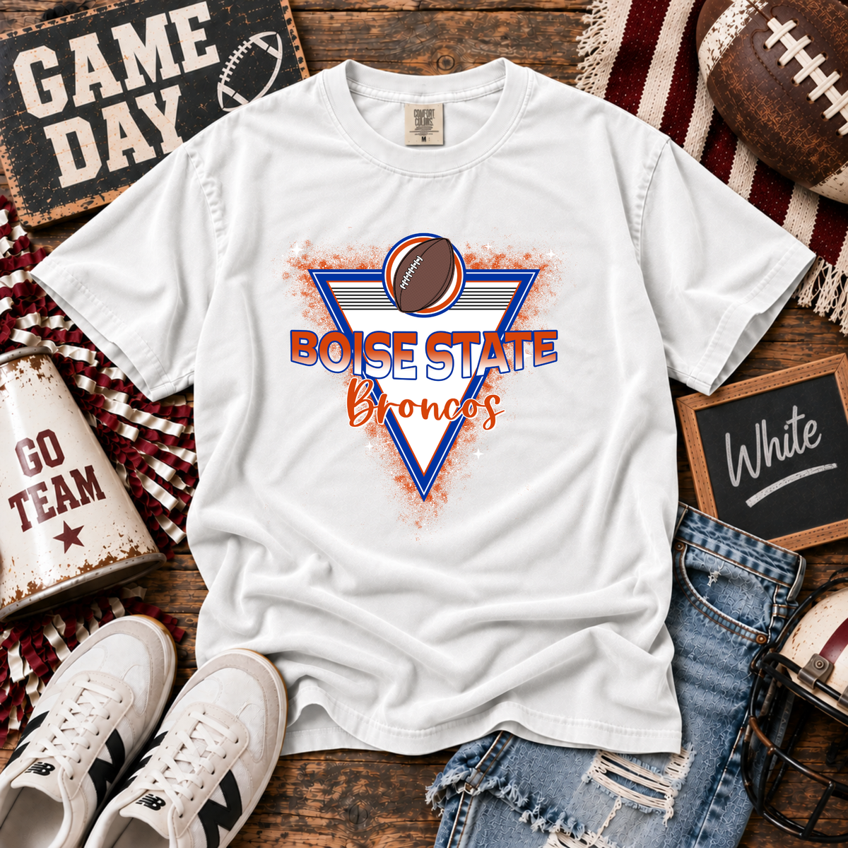 College Triangle Badge - Boise State Broncos