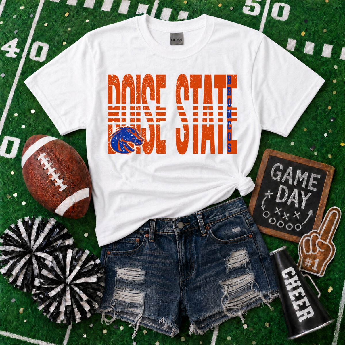 College Lined - Boise State Broncos