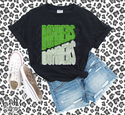 Bombers Green And White
