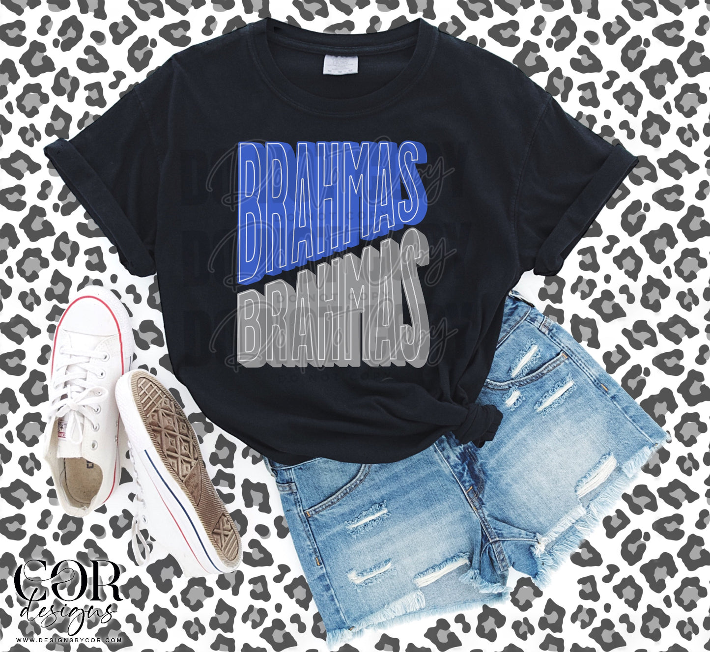 Brahmas Blue And Silver