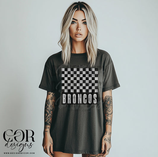 Broncos Checkered