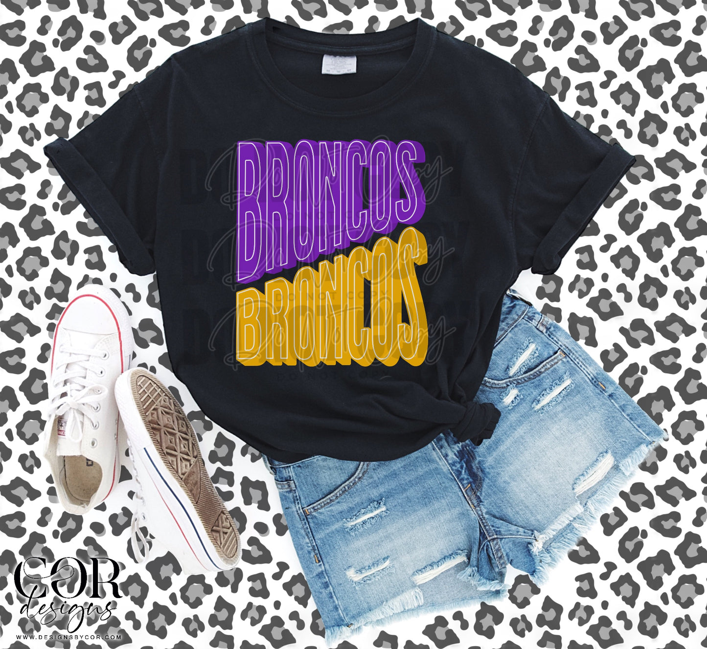 Broncos Purple And Yellow