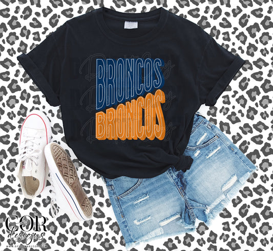 Broncos Blue And Orange