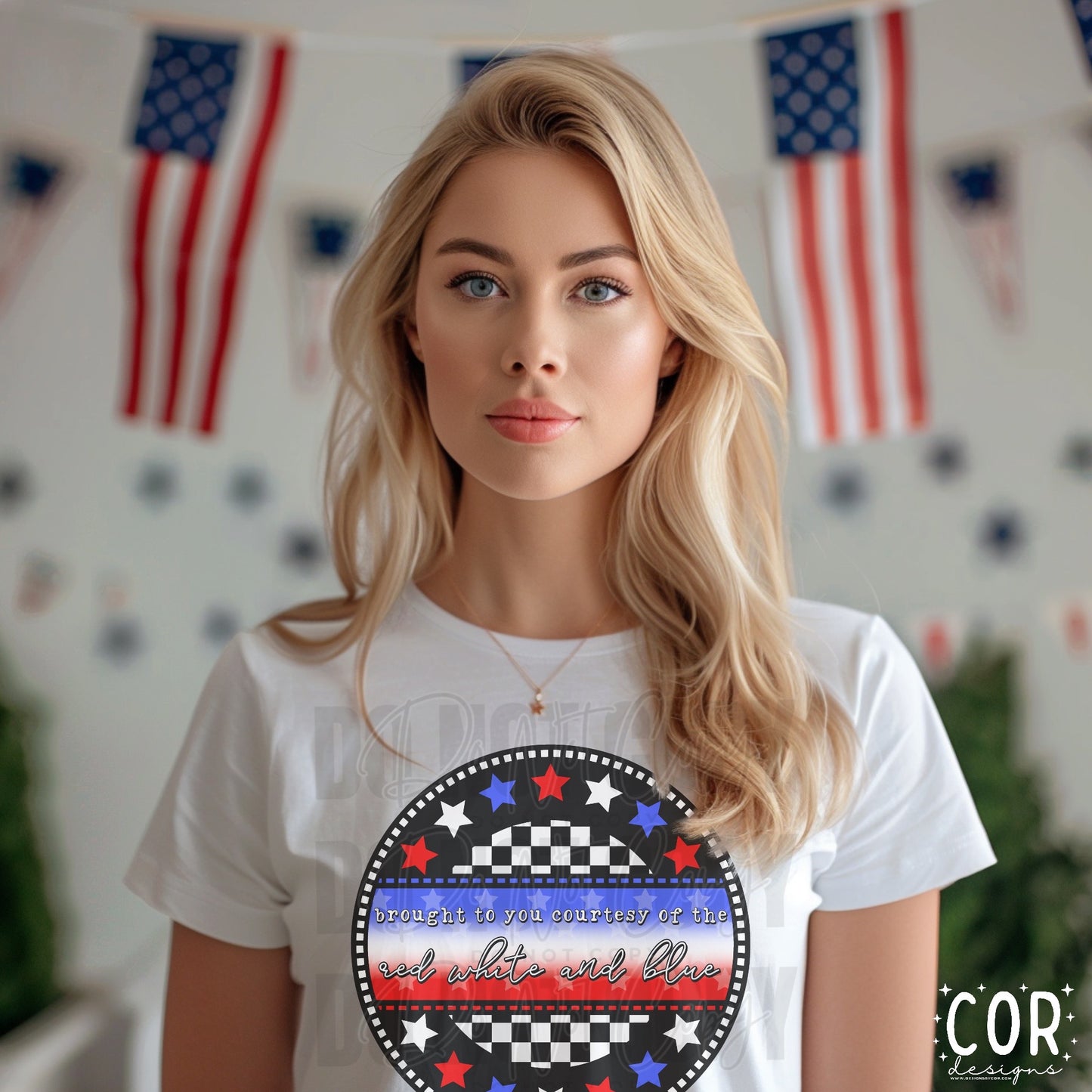 Brought To You Courtesy Of The Red White And Blue