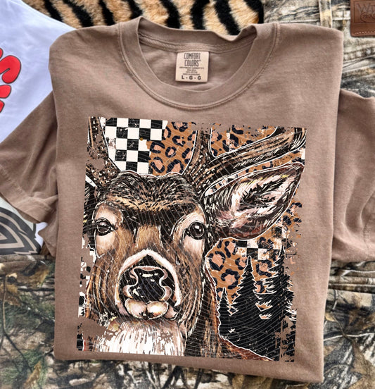 LEOPARD CHECKERED DEER
