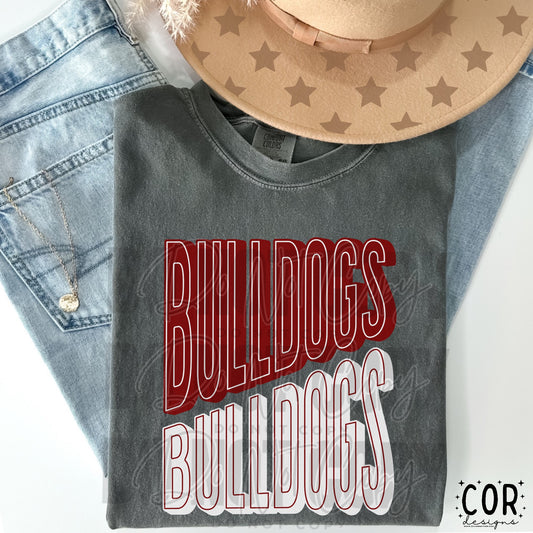 Bulldogs Maroon And White