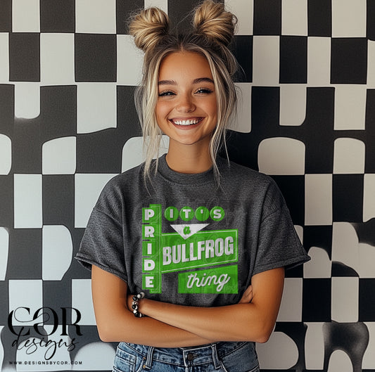 Its A Bullfrog Pride Thing Green And White