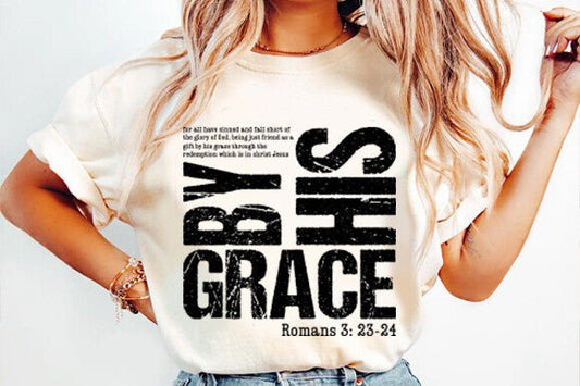 By his grace