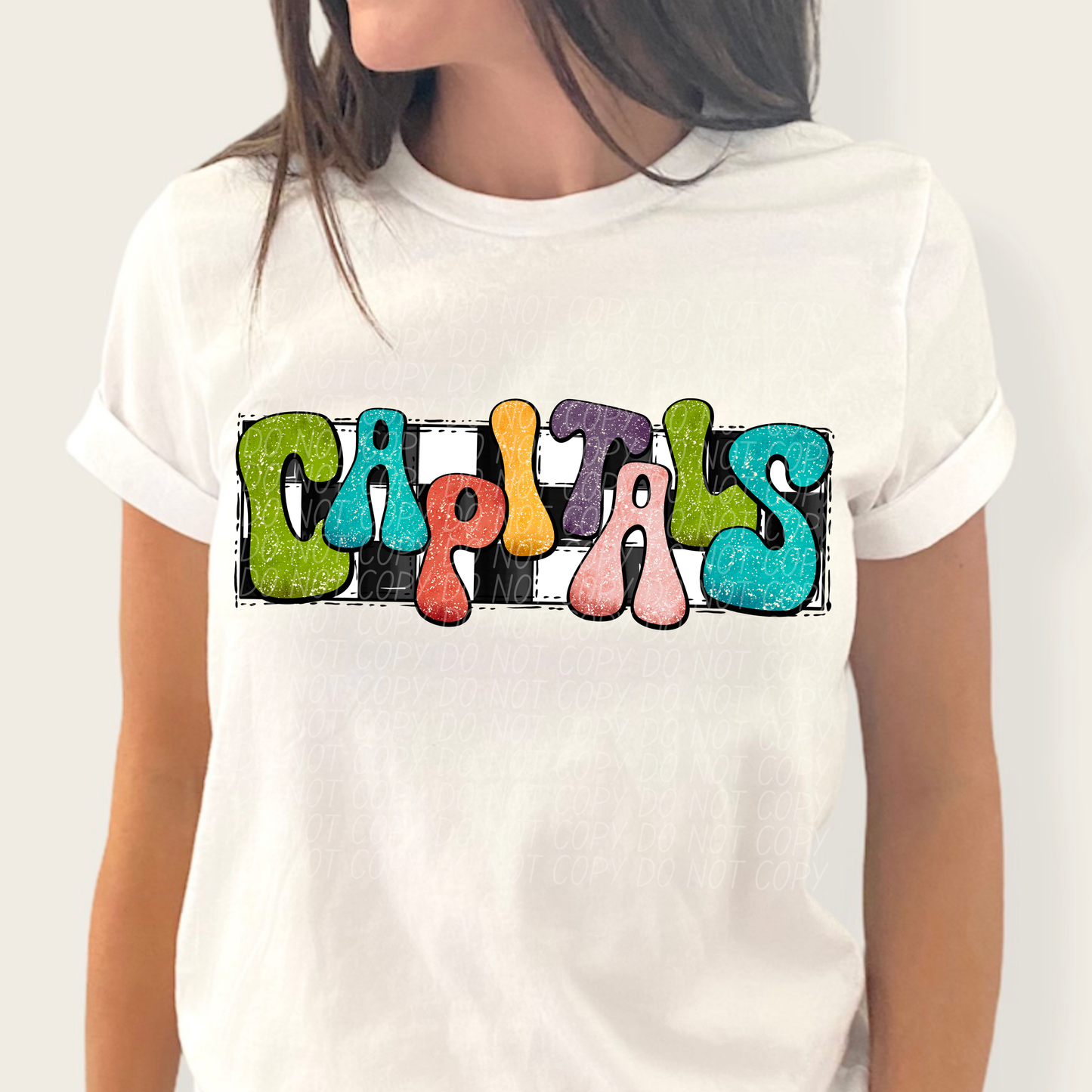 Capitals (Retro Rainbow)