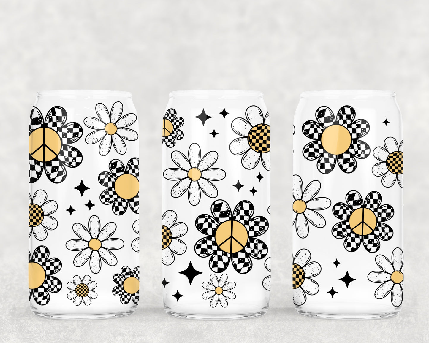 CHECKER FLOWERS - UV Libby Wrap