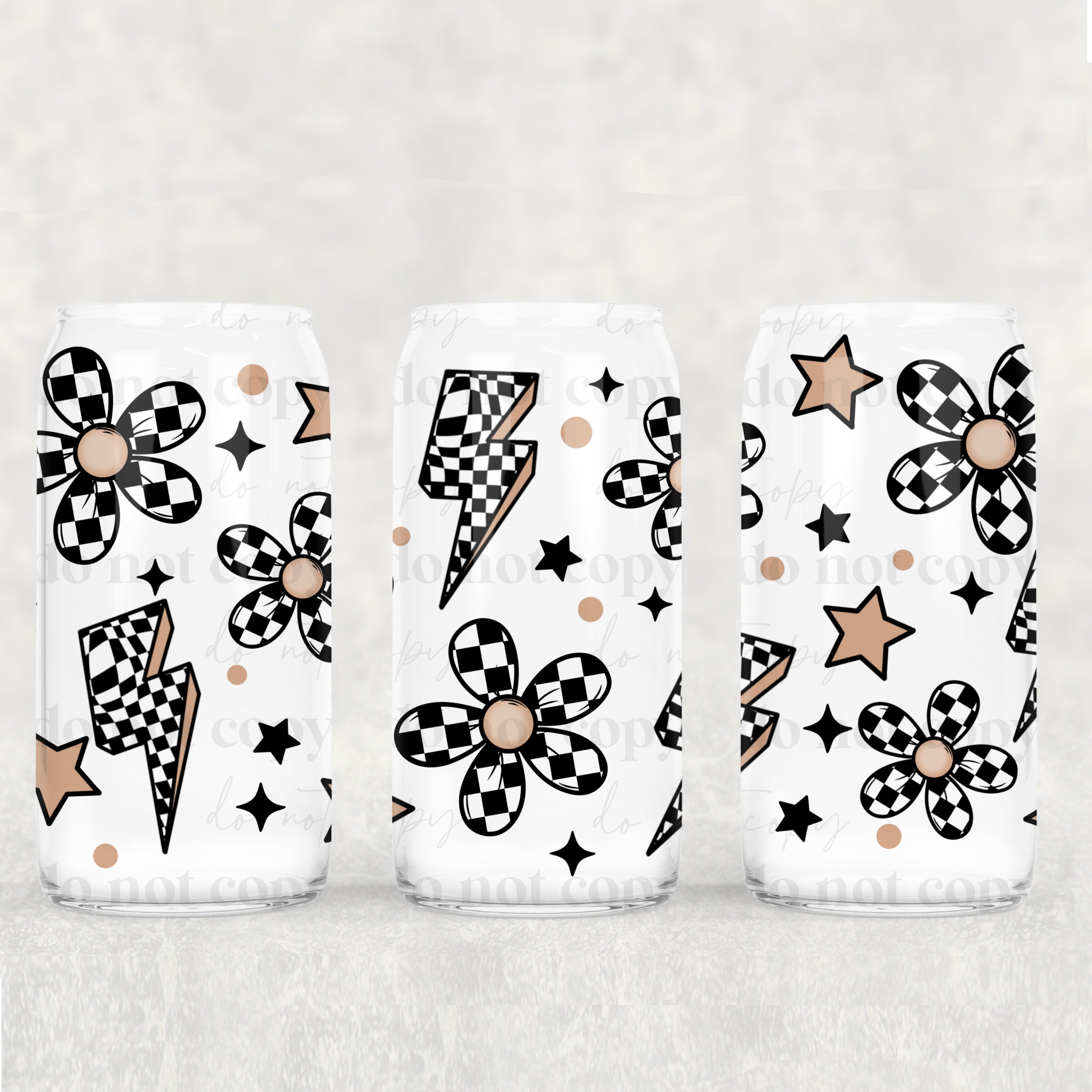 Checker Flowers - UV Libby Wrap – Earthline Customs