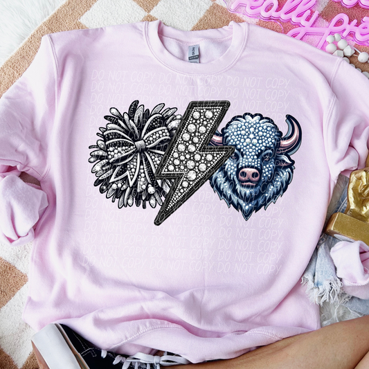 Bison Cheer Sequined