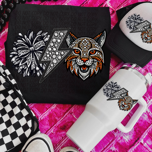 Cats Cheer Sequined Red